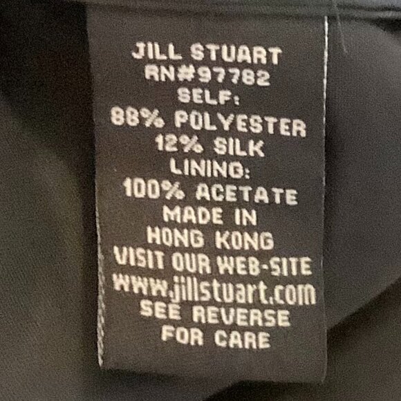 Jill Stuart dress Agathe one shoulder 10 black brocade damask silk black grey - Picture 11 of 12